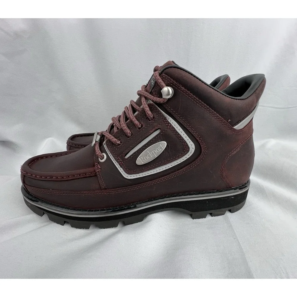 Rockport XCS Umbwe II Burgundy Waterproof Mweka Casual Dress Boots Men Sz 8